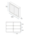 Armoire de toilette AURA 100