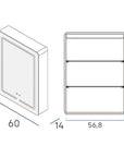 Armoire de toilette AURA 60