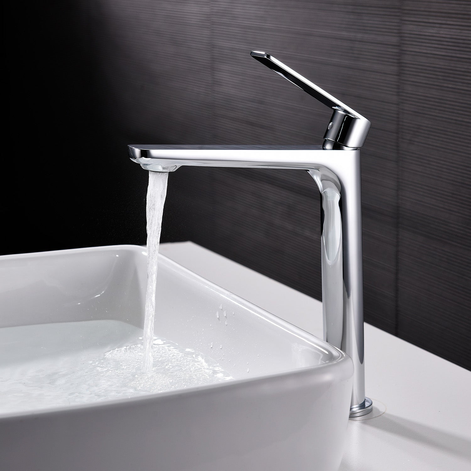 Grifo de lavabo Glory caño alto