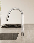 Mitigeur de Cuisine Courbé avec douchette extractible NOBILI