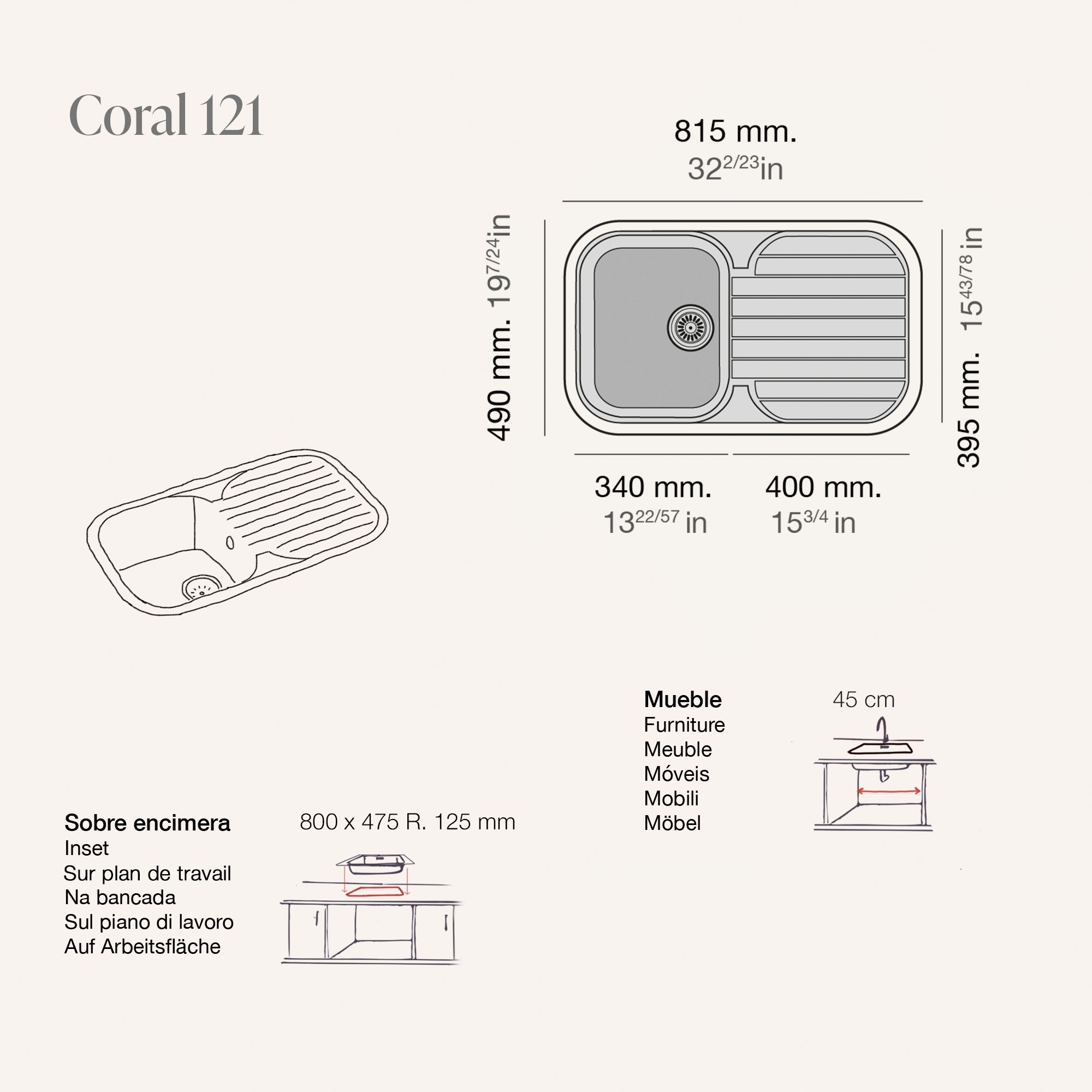 Coral Tundra Égout. Droite♡