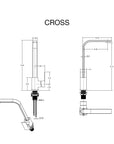 Grifo de cocina Cross