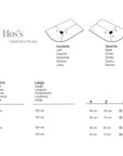 Hos's asymétrique Ardoise Blanc