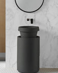 Panneau moyen avec meuble cylindrique Anthracite