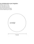 Cache pour bonde 90 mm Poalgi finition nickel