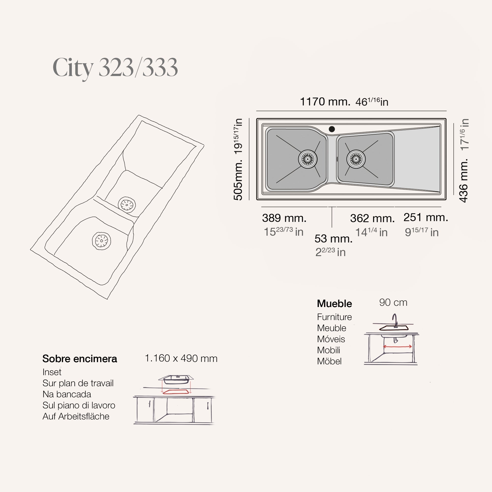 City 333 Pumice Égout. Gauche♡