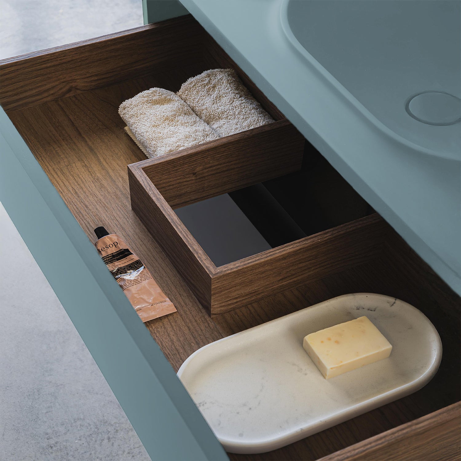 Bül con mueble 100 Verde Liquen