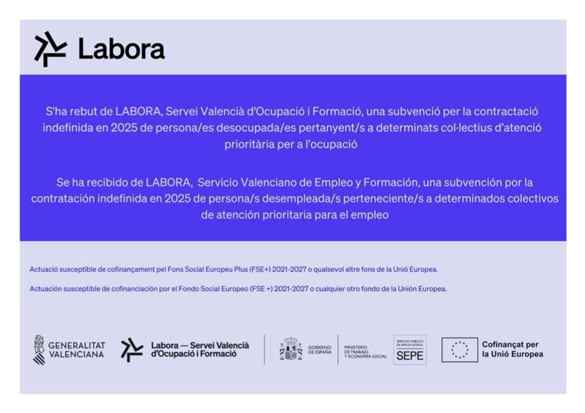 Subvención recibida por el servicio valenciano de empleo y formación