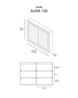 Armoire de toilette AURA 100
