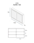 Armoire de toilette AURA 120