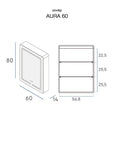 Armoire de toilette AURA 60