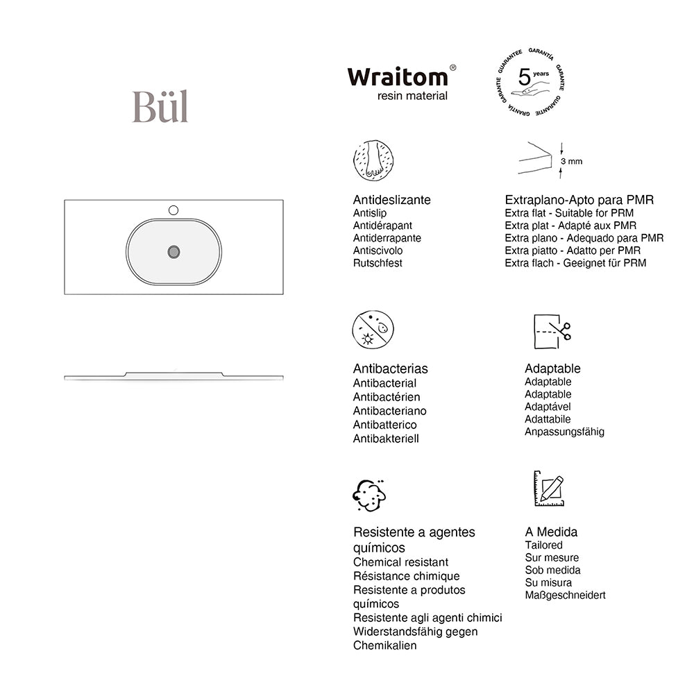 Bül con mueble 100 Saona Oscuro