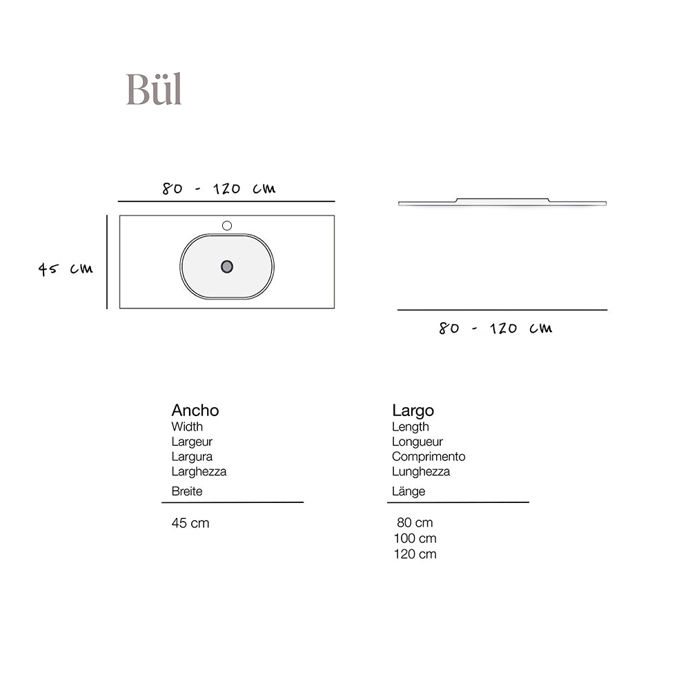 Bül con mueble 100 Saona Oscuro