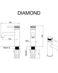 Robinet de lavabo Diamond