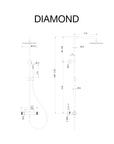 Grifo de ducha Diamond