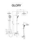 Mitigeur de douche Glory