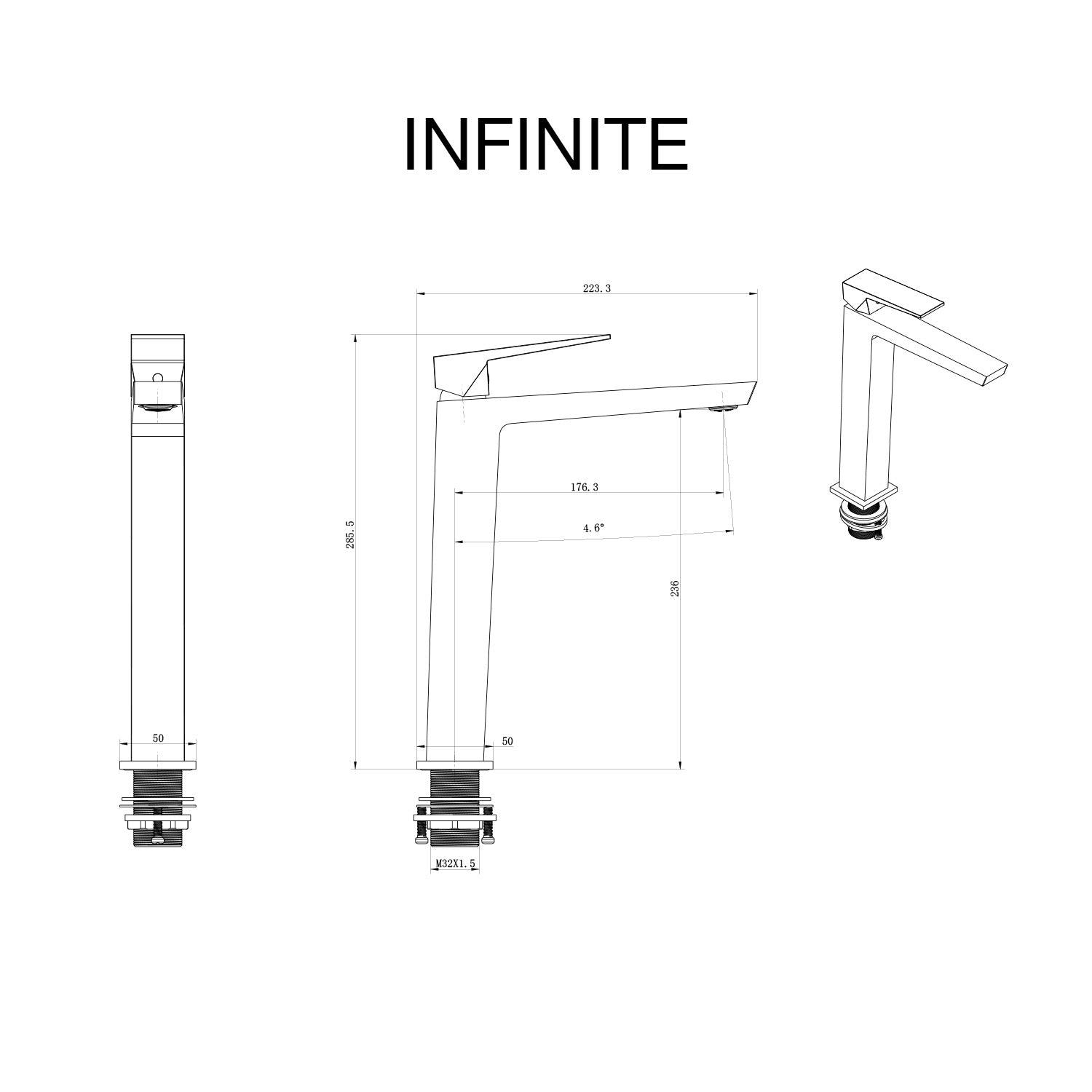 Mitigeur de lavabo Infinite