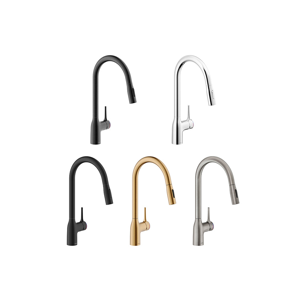 Mitigeur de Cuisine Courbé avec douchette extractible NOBILI