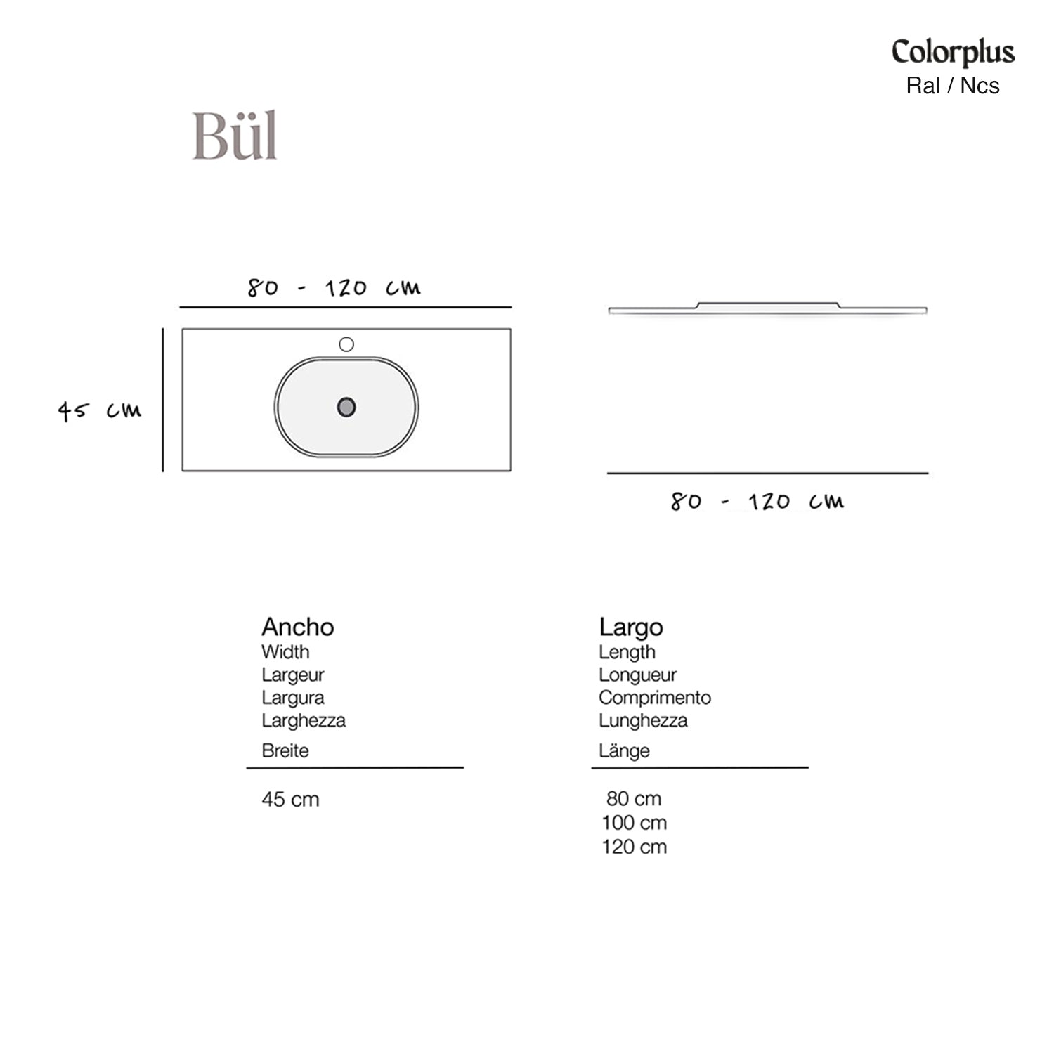 Bül plan de travail Colorplus