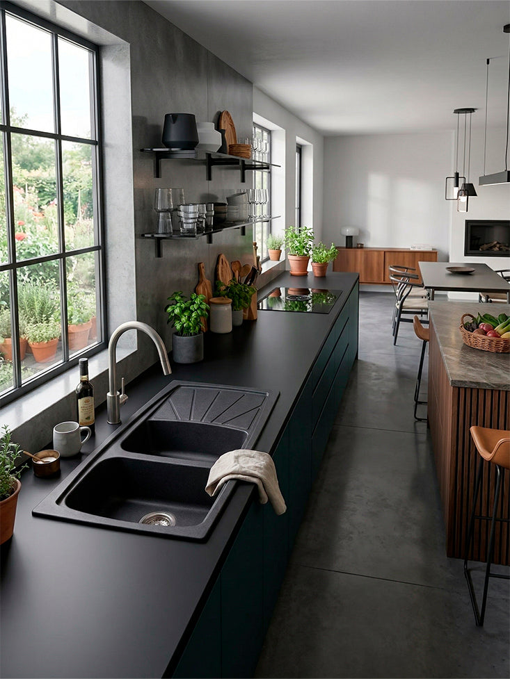 Fregadero Elleci Living 500 Antracita