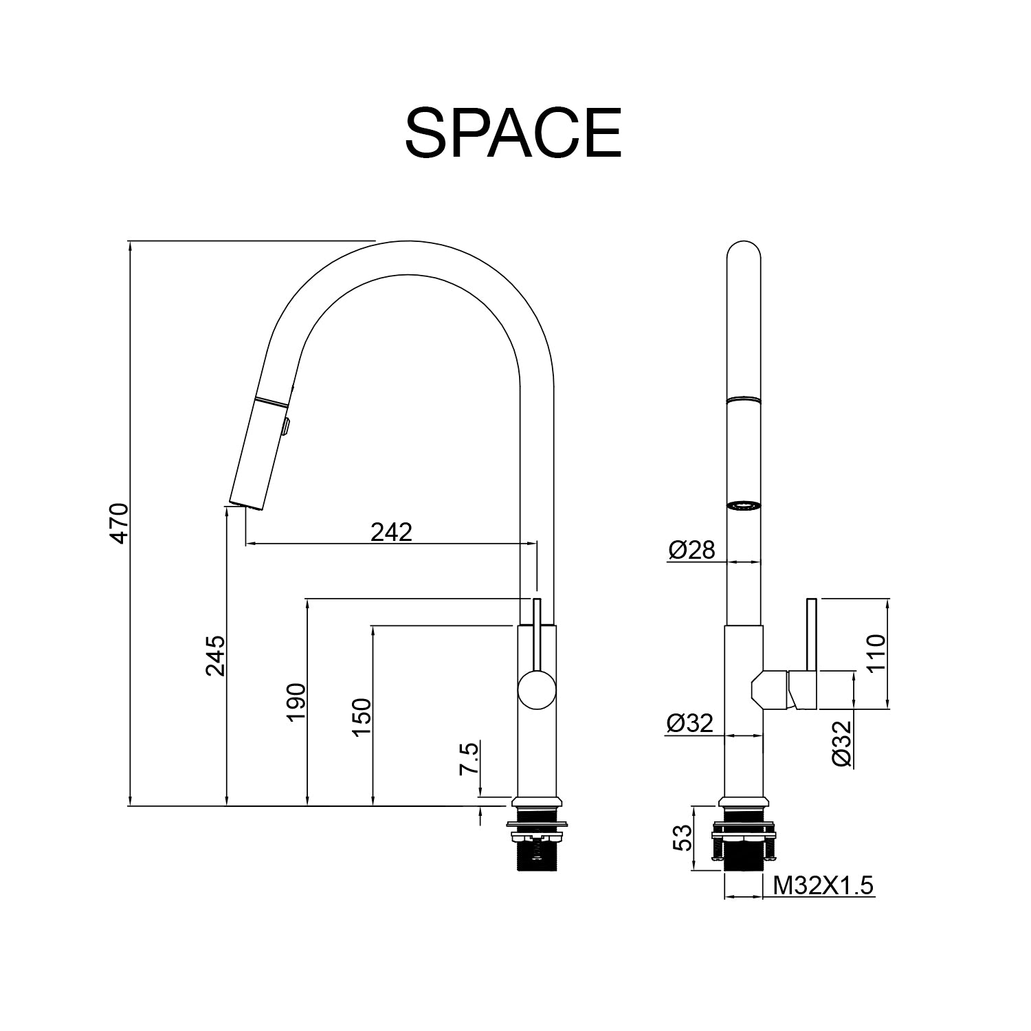 Robinet de cuisine Space