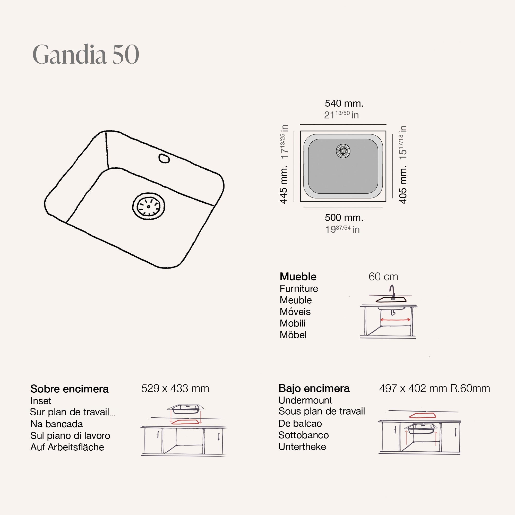 Gandia 50 Roc Stone®